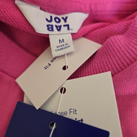 JoyLab Valentine's Day Graphic French Terry Crewneck Sweatshirt NWT - Picture 4 of 5